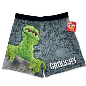 Oscar the Grouch Boxer Shorts XXL | Brief Insanity | Funny Gift Sleepwear